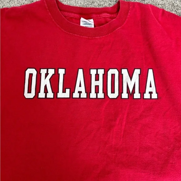 Vintage university of oklahoma red‎ long sleeve tshirt - Picture 2 of 4